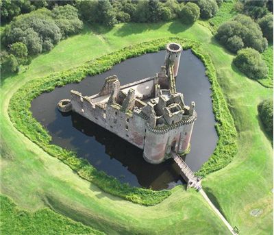 Caerlaverock Castle in Scotland