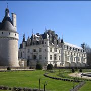 View of the Château de Chenonceau to the west of the residence