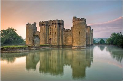 Bodiam Castle viewed from the northwest