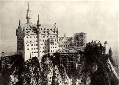 Neuschwanstein - Rectangular Tower under construction
