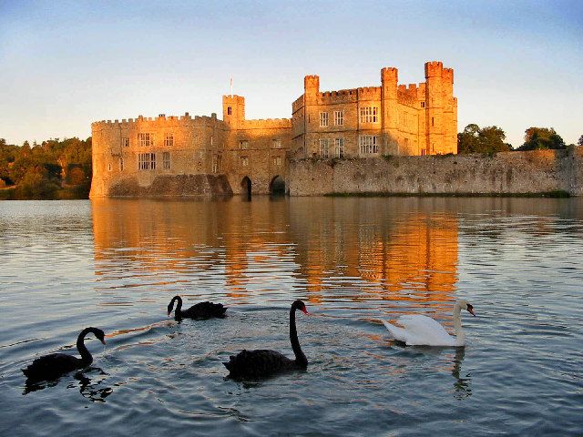 Leeds Castle at sunset