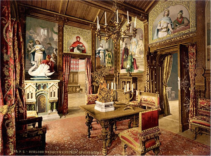 Neuschwanstein Castle - Dining room