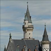 Neuschwanstein's Castle palace's roof
