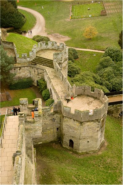Bear and Clarence Towers from high on Guy's Tower